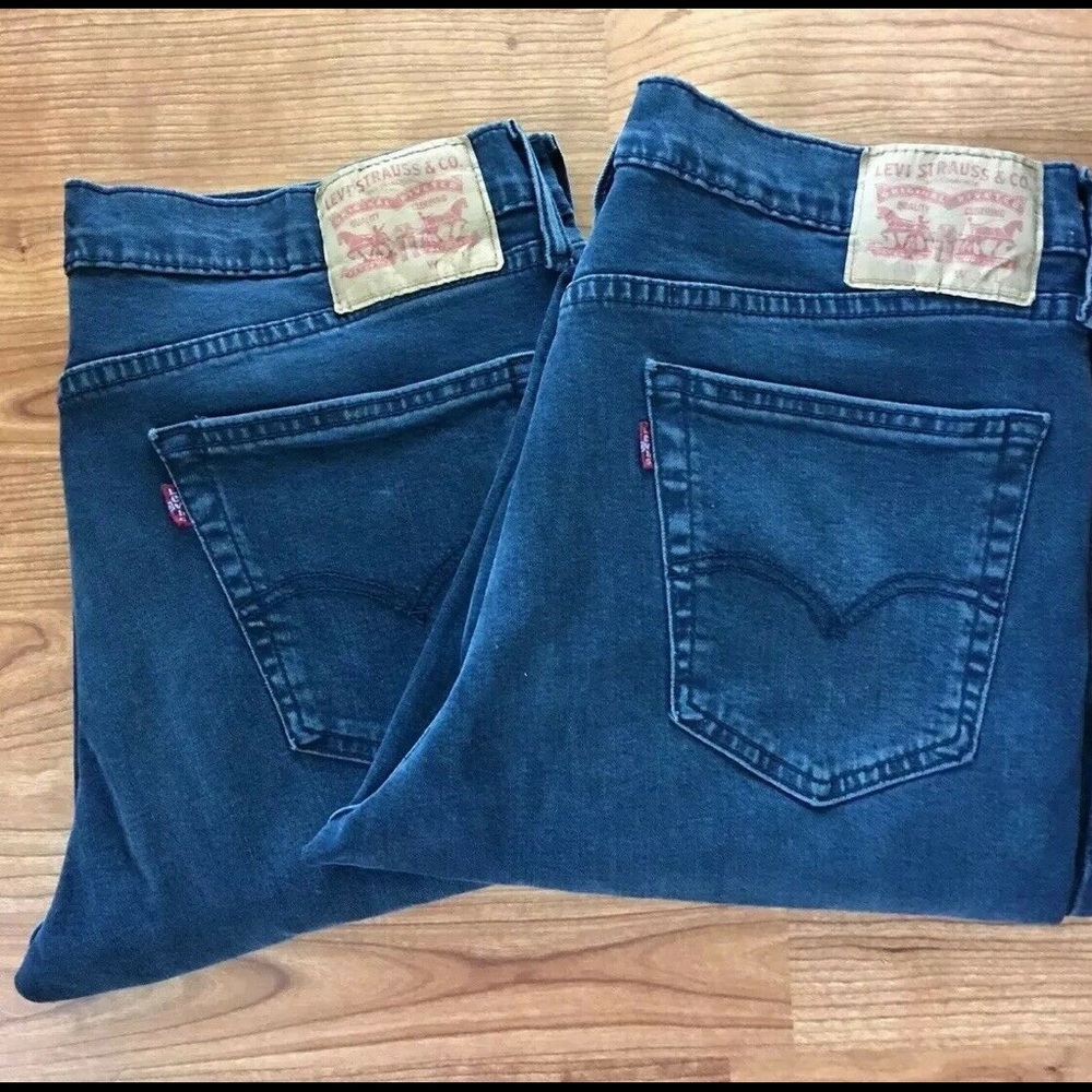 2 PAIR LEVI'S 541 DENIM STRETCH ATHLETIC FIT JEANS
